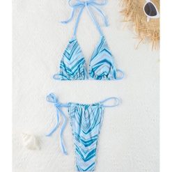 Bikini wiązane szybkoschnące na plażę Marged. Czerwone bikini damskie Intica, bez wzorów. Za 129.00 zł.