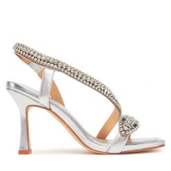 Sandały Alma En Pena. Szare sandały damskie Alma En Pena, bez wzorów, bez obcasa, na szpilce. Za 739.99 zł.