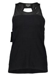 Asics Top sportowy w kolorze czarnym rozmiar: L. Czarne topy damskie Asics, l, bez wzorów, z materiału, bez ramiączek. Za 91.12 zł.