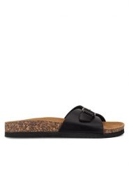 Lasocki Klapki GRD-22010-03 Czarny. Czarne klapki damskie Lasocki, bez wzorów, ze skóry, bez obcasa. Za 119.99 zł.