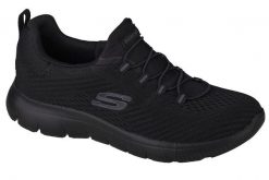 Buty sportowe Sneakersy damskie, Skechers Summits - Fast Attraction. Czarne buty sportowe na co dzień damskie Skechers, bez wzorów, z materiału, trekkingowe. Za 239.99 zł.