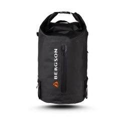 Plecak Wodoodporny BERGSON Jetbag 30L. Czarne plecaki damskie Bergson, bez wzorów, z materiału, sportowe. Za 236.00 zł.