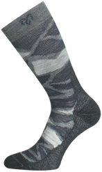 Skarpety merino WLJ. Szare skarpetki damskie LASTING, bez wzorów, z elastanu. Za 49.00 zł.