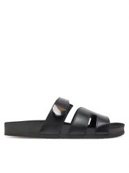 Lasocki Klapki CEO-GRD-22010-02 Czarny. Czarne klapki damskie Lasocki, bez wzorów, ze skóry, bez obcasa. Za 139.99 zł.
