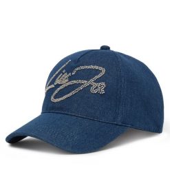 Czapka z daszkiem Liu Jo. Niebieskie czapki z daszkiem damskie Liu Jo, bez wzorów. Za 199.99 zł.