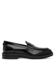 Dolce&Gabbana Mokasyny CM0078 A1203 Czarny. Czarne mokasyny damskie Dolce&Gabbana, ze skóry. Za 2,999.00 zł.