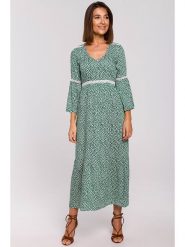 Stylove Sukienka w kolorze zielonym rozmiar: L. Zielone sukienki damskie Stylove, l, bez wzorów, z koronki, bez kołnierzyka, bez ramiączek, maxi. Za 197.17 zł.