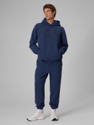 4F Spodnie dresowe joggery męskie - granatowe M. Niebieskie spodnie dresowe męskie 4f, z dresówki. Za 179.99 zł.