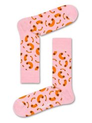 Happy Socks Skarpety "Macroni" w kolorze jasnoróżowo-pomarańczowym rozmiar: 41-46. Różowe skarpetki męskie Happy Socks, bez wzorów, prążkowane. Za 39.49 zł.