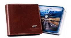 Portfel skórzany Peterson [DH] PTN 22303-VT brązowy. Brązowe portfele męskie Peterson, bez wzorów, ze skóry. Za 69.99 zł.