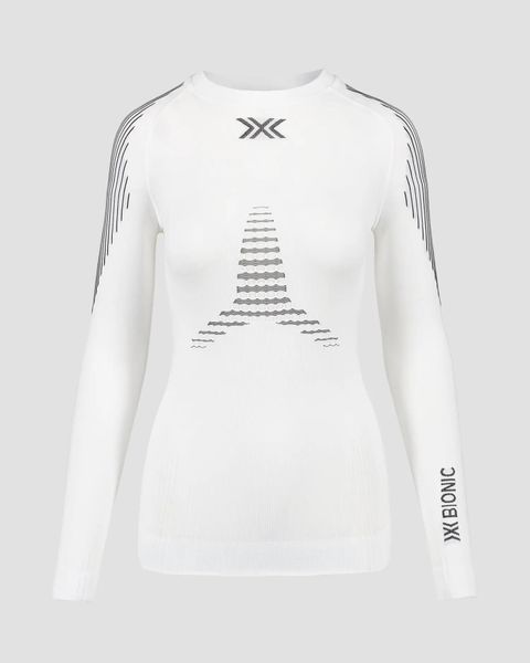 Koszulka damska X-Bionic Invent Shirt Ls White W300. Białe bluzki sportowe damskie X BIONIC, l, ze skóry, bez kołnierzyka, bez ramiączek. Za 459.99 zł.