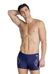 Arena Kąpielówki w kolorze granatowym rozmiar: 6. Niebieskie kąpielówki męskie Arena, bez wzorów, z materiału. Za 69.75 zł.