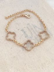 Atelier MIU Pozłacana bransoletka z elementami ozdobnymi rozmiar: onesize. Żółte bransoletki damskie atelier MIU, pozłacane. Za 39.99 zł.