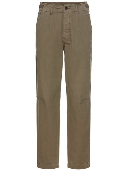 Camel Active Spodnie w kolorze szarobrązowym rozmiar: W29/L30. Brązowe spodnie materiałowe damskie Camel Active, bez wzorów, z materiału, z podwyższonym stanem. Za 178.37 zł.