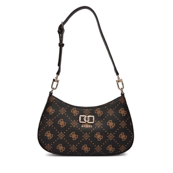 Torebka Guess. Brązowe torebki klasyczne damskie Guess, z aplikacjami, bez dodatków. Za 609.99 zł.