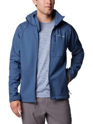 Columbia Kurtka softshellowa "Cascade Ridge III" w kolorze niebieskim rozmiar: M. Niebieskie kurtki outdoor męskie Columbia, m, bez wzorów, bez kaptura. Za 237.73 zł.