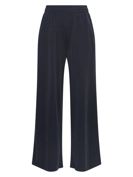 MOSS COPENHAGEN Spodnie "Jazlyn" w kolorze granatowym rozmiar: XS/S. Niebieskie spodnie materiałowe damskie MOSS COPENHAGEN, bez wzorów, z materiału, z podwyższonym stanem. Za 126.45 zł.