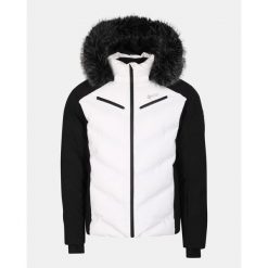 Męska kurtka narciarska Kilpi SKIMMIO-M. Białe kurtki męskie Kilpi, m, bez wzorów, z nylonu, bez kaptura, narciarskie. Za 938.45 zł.