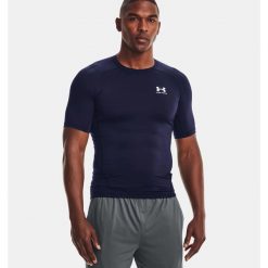 Koszulka termoaktywna męska UNDER ARMOUR 1361518 z krótkim rękawem. Niebieskie bielizna termoaktywna męska Under Armour, m, bez wzorów. Za 84.99 zł.