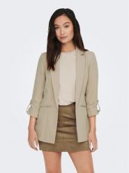 ONLY Marynarka Kayle-Orleen 15218743 Beżowy Regular Fit. Brązowe marynarki i żakiety damskie Only, bez wzorów, z syntetyku. Za 189.99 zł.
