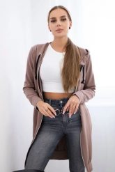 Bluza sukienkowa z kapturem cappuccino. Bluzy z kapturem damskie KESI, l, z bawełny. Za 234.40 zł.