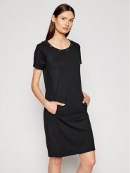 Liu Jo Sport Sukienka codzienna TA1123 J6182 Czarny Regular Fit. Czarne sukienki damskie Liu Jo Sport, na co dzień, xs, bez wzorów, z wiskozy, sportowe, bez kołnierzyka, bez ramiączek, proste. Za 349.99 zł.