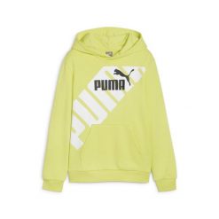 Młodzieżowa bluza z kapturem i nadrukiem PUMA POWER PUMA Lime Sheen Green. Zielona bluzy z kapturem męskie Puma, m. Za 212.70 zł.