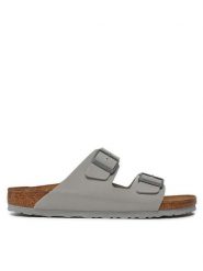 Birkenstock Klapki Arizona 1027696 Szary. Szare klapki i japonki męskie Birkenstock, ze skóry. Za 399.99 zł.
