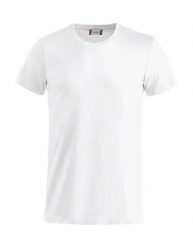 Clique Basic-T Junior Koszulka junior z bawełny, ściągacz przy dekolcie – white. Białe t-shirty damskie CLIQUE, bez wzorów, z bawełny, bez kołnierzyka. Za 84.64 zł.