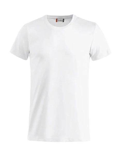 Clique Basic-T Junior Koszulka junior z bawełny, ściągacz przy dekolcie – white. Białe t-shirty damskie CLIQUE, bez wzorów, z bawełny, bez kołnierzyka. Za 84.64 zł.
