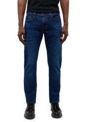 Męskie Spodnie jeansowe Mustang Style Oregon Slim Denim Blue 1015123 5000 803. Niebieskie spodnie materiałowe męskie Mustang, bez wzorów, z denimu. Za 219.99 zł.