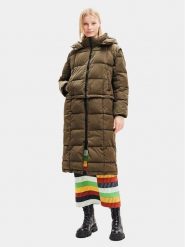 Desigual Płaszcz zimowy 23WWEW39 Zielony Oversize. Zielone płaszcze damskie Desigual, na zimę, l, bez wzorów, z syntetyku. Za 829.99 zł.