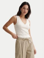 Vero Moda Top Chloe 10342916 Biały Regular Fit. Białe topy damskie Vero Moda, xs, bez wzorów, z bawełny, bez ramiączek. Za 69.99 zł.