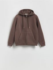 Bluza regular z kapturem - beżowy. Brązowe bluzy z kapturem męskie Reserved, l, z bawełny. Za 139.99 zł.