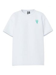 Pieces Koszulka "Alifi" w kolorze białym ze wzorem rozmiar: XL. Białe bluzki damskie Pieces, xl, bez wzorów, z bawełny, bez kołnierzyka. Za 65.38 zł.