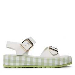 Sandały Jenny Fairy. Brązowe sandały damskie Jenny Fairy, bez wzorów, bez obcasa, na płaskiej podeszwie. Za 139.99 zł.