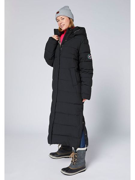 Chiemsee Płaszcz pikowany w kolorze czarnym rozmiar: M. Czarne płaszcze damskie Chiemsee, m, bez wzorów. Za 459.04 zł.