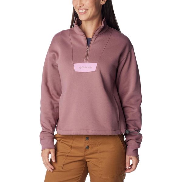 Bluza damska Columbia Lodge Quarter Zip. Czerwone bluzy bez kaptura damskie Columbia, m, bez wzorów, z bawełny, bez ramiączek, bez kaptura. W wyprzedaży za 269.00 zł.
