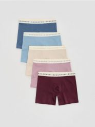 5 pack bokserek Long - pastelowy róż. Czerwone bokserki męskie Reserved, bez wzorów. Za 109.99 zł.