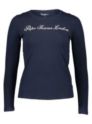 Pepe Jeans Koszulka w kolorze granatowym rozmiar: XL. Niebieskie bluzki damskie Pepe Jeans, xl, bez wzorów, z jeansu, bez kołnierzyka, bez ramiączek. Za 78.66 zł.