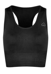 Stanik Sportowy BeShaped Body Boost Regulowany. Czarne biustonosze sportowe damskie BESHAPED, bez wzorów, z dzianiny. Za 159.20 zł.