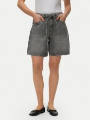 Vero Moda Szorty jeansowe Wien 10341837 Szary Relaxed Fit. Szare szorty damskie Vero Moda, bez wzorów, z bawełny. Za 159.99 zł.