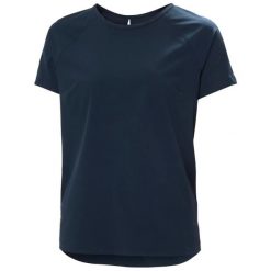 Koszulka damska Helly Hansen Thalia. Niebieskie t-shirty damskie Helly Hansen, l, bez wzorów, z elastanu, bez kołnierzyka. Za 253.00 zł.