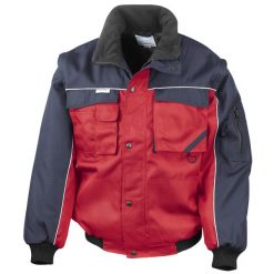 Męska Kurtka Workguard Z Zamkiem Błyskawicznym, Odporna Na Działanie Wody I. Niebieskie kurtki męskie RESULT, m, bez wzorów, sportowe, bez kaptura. Za 283.99 zł.
