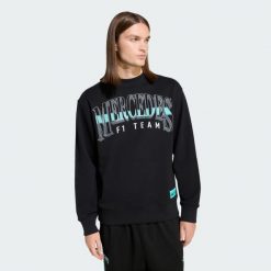 Bluza Męska Mercedes - AMG Petronas Formula One Team Las Vegas. Białe bluzy bez kaptura męskie Adidas, m. Za 399.00 zł.