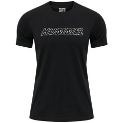 Bawełniana koszulka Hummel TE Callum. Czarne t-shirty sportowe męskie HUMMEL, s, z bawełny, bez ramiączek, na fitness i siłownię. Za 137.50 zł.