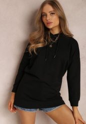 Czarna Bluza Alcousa. Czarne bluzy z kapturem damskie Renee, s, z dzianiny. Za 69.99 zł.