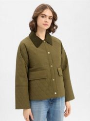 Barbour Damska kurtka pikowana - Kirby Kobiety zielony jednolity, 42. Zielone kurtki damskie Barbour, bez wzorów, bez kaptura. Za 1,199.95 zł.