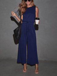 LA Angels Kombinezon w kolorze granatowym rozmiar: M. Niebieskie kombinezony damskie LA Angels, m, bez wzorów, bez kołnierzyka, bez ramiączek. Za 173.99 zł.