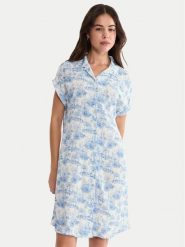 Triumph Koszula nocna Boyfriend 10222612 Niebieski Regular Fit. Niebieskie koszule nocne damskie Triumph, bez wzorów, z wiskozy. Za 129.99 zł.